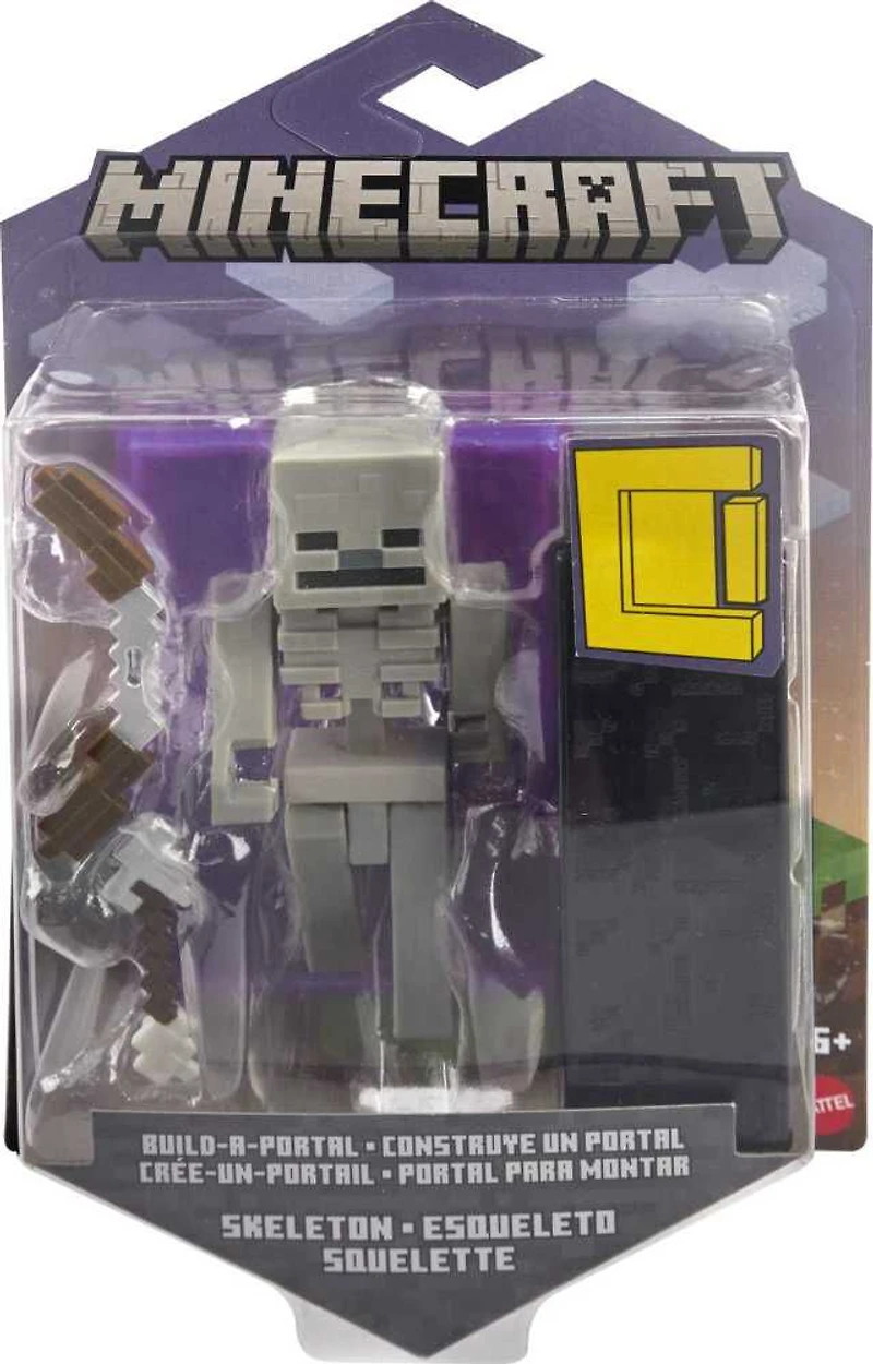 Minecraft-Figurine articulée-Squelette, pièce Crée-un-portail