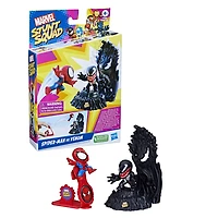 Marvel Stunt Squad, Spider-Man contre Venom, coffret de figurines de 3,5 cm