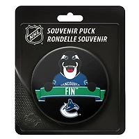 Rondelle avec logo de la mascotte Fin LNH Canucks de Vancouver