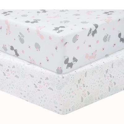 Sammy and Lou - Lots Of Fox 2 Pk Microfiber Fitted Sheet