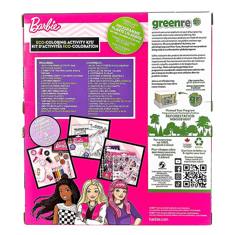 greenre - Eco Barbie Box Colouring Activity