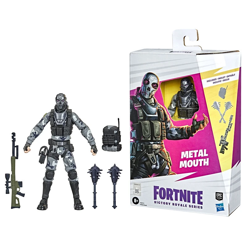 Hasbro Fortnite Victory Royale Series, figurine de collection articulée Gueule de Métal avec accessoires, 15 cm