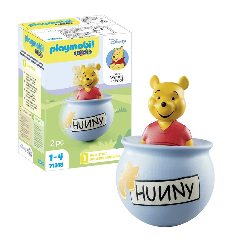 Playmobil - 1.2.3 and Disney: Winnie l'ourson et culbuto pot de miel