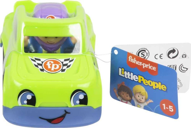Fisher-Price Little People Voiture de course, véhicule à pousser