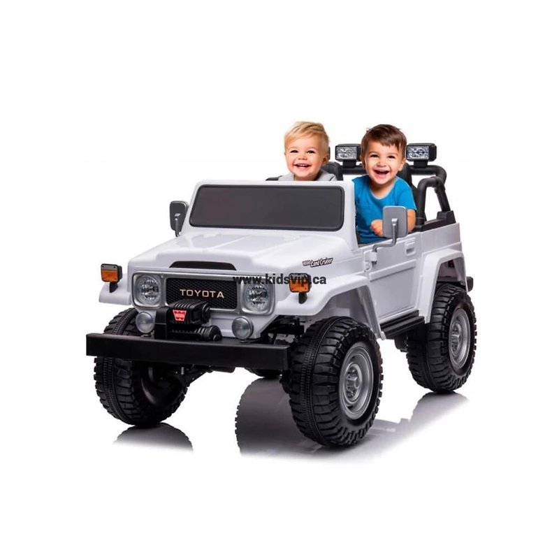 KIDSVIP Licensed Toyota Land Cruiser 2-Seater Kids' 4X4 24V Ride-On Truck w/ RC