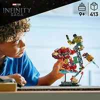 LEGO Marvel Combat Légendaire : Le Hulkbuster Contre Hulk - Jouet de Construction de Superhéros avec Iron Man - 76343