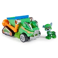 PAW Patrol : La Super Patrouille le film, Camion poubelle de recyclage avec figurine articulée Rocky Super-Chiots
