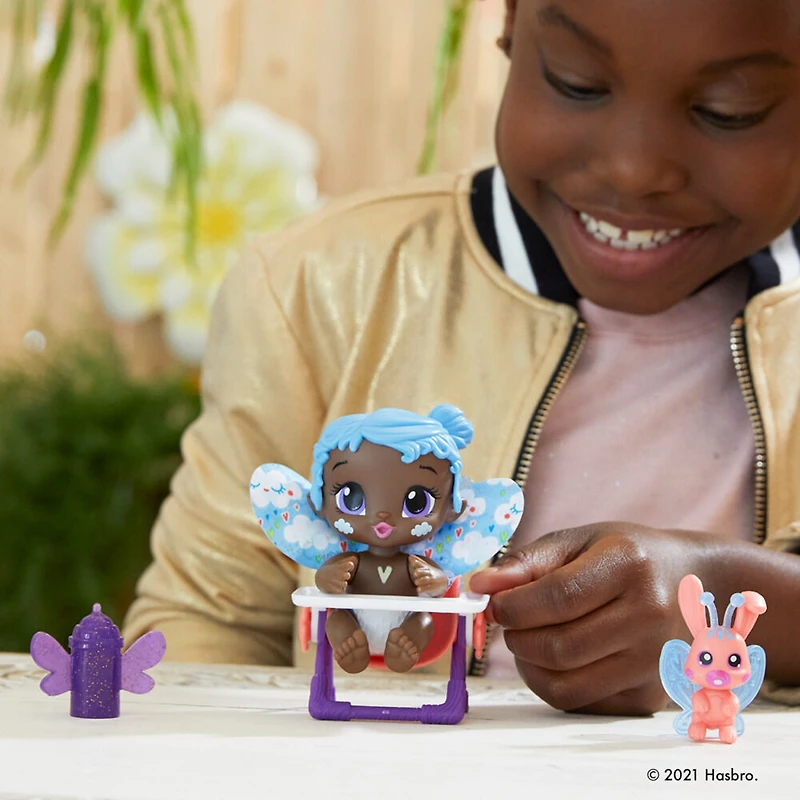 Baby Alive GloPixies Minis Doll, Sky Breeze, Glow-In-The-Dark Doll