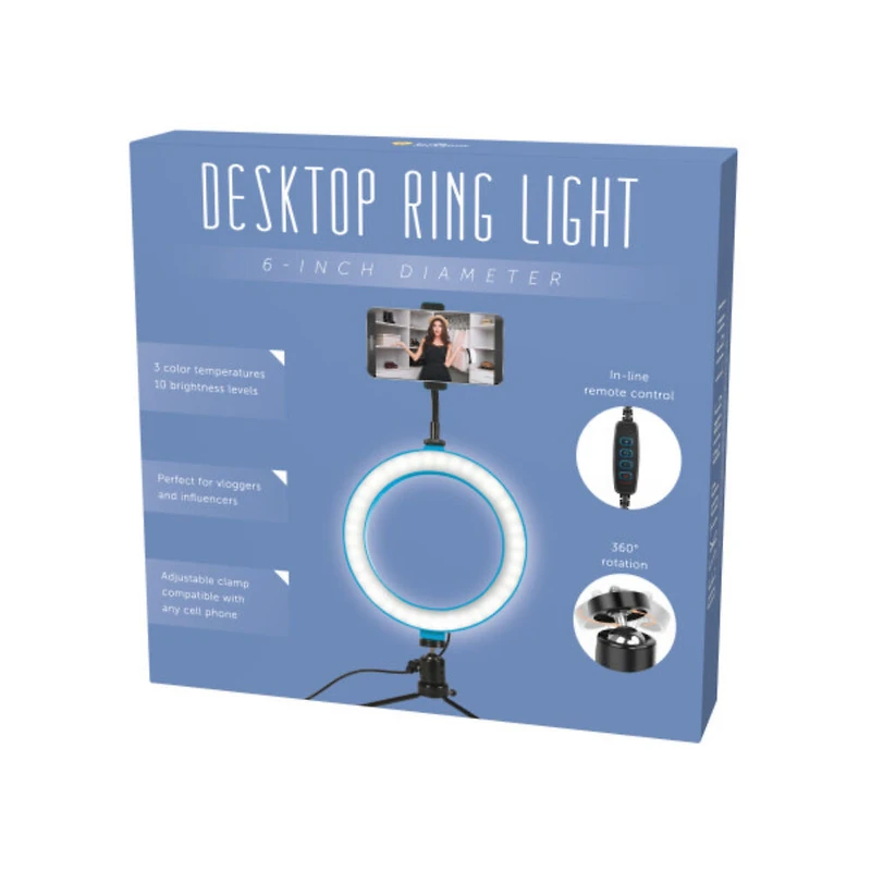 Brookstone 6" LED Ring Light - English Edition