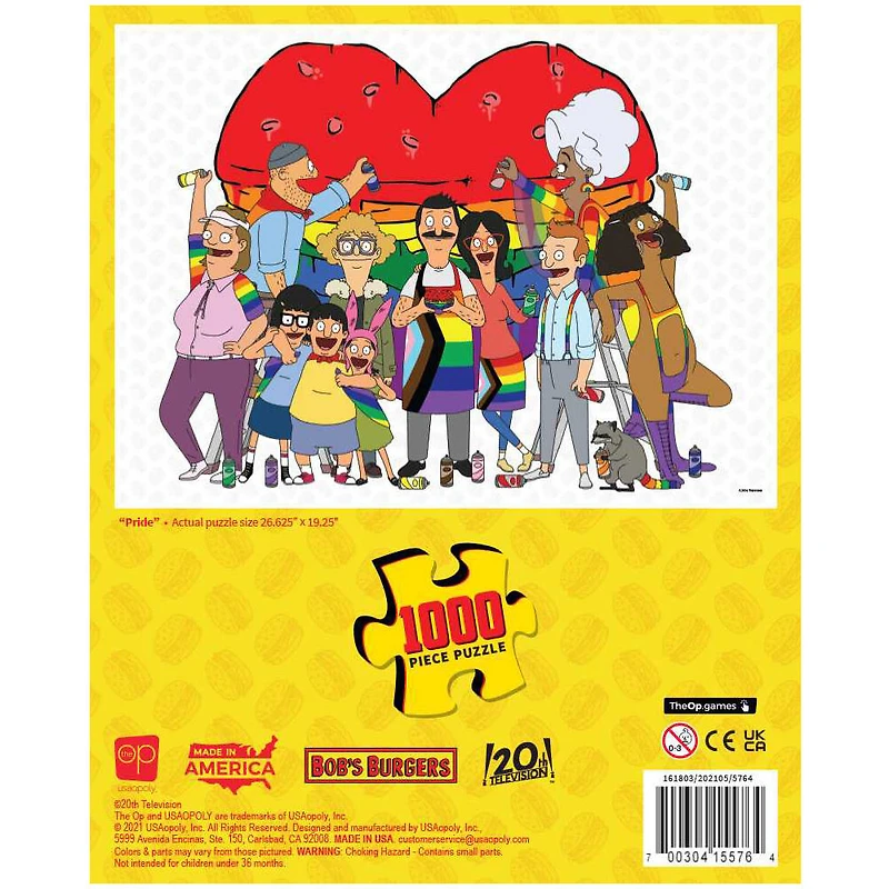 Bob's Burgers "Pride" 1000 Piece Puzzle - English Edition
