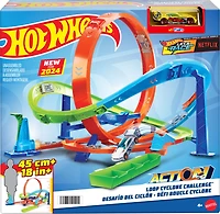Hot Wheels - Action - Défi Boucle Cyclone, véhicule à l'échelle 1:64