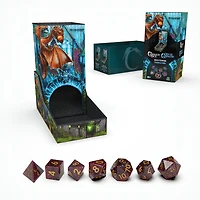 Campaign Dice Tower, Portable 7 Polyhedral Dice Role-Playing Board Games DND Dungeons Dragons MTG Magic the Gathering