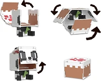 Minecraft Flippin' Figs Figures Collection Panda + Cake