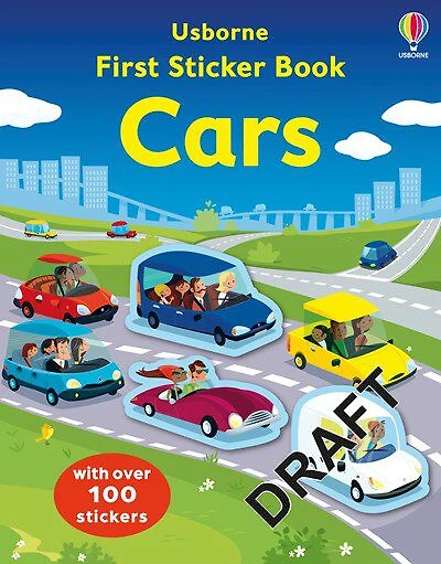 First Sticker Book Cars - Édition anglaise
