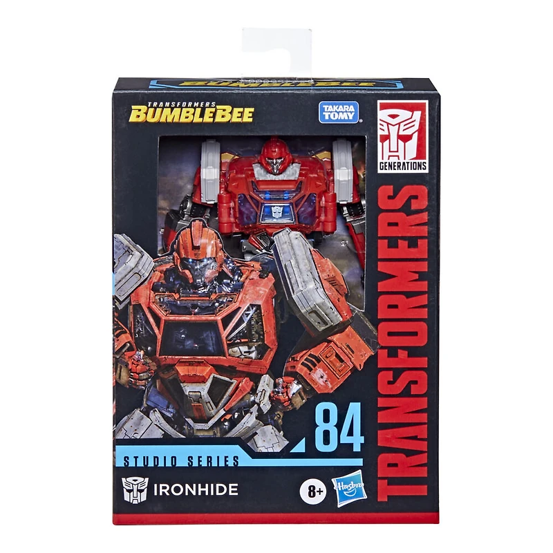 Transformers Studio Series 84, figurine Ironhide classe Deluxe de 11 cm du film Transformers : Bumblebee