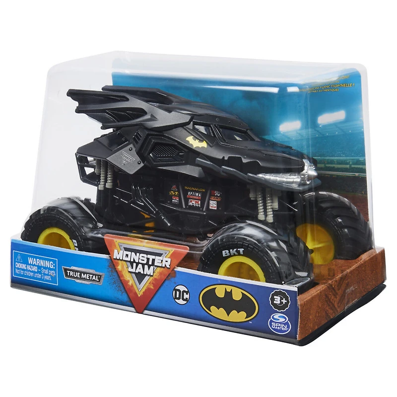 Monster Jam, Monster truck Batman officiel, véhicule en métal moulé à collectionner