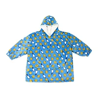 Jesse & Lulu Lounge Oversized Hooded Blanket: Blue Milk& Coookie