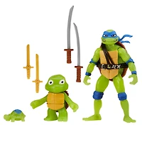 Les Tortues Ninja Mutantes: Mutant Mayhem Making of a Turtle 3Pk Figure Leonardo Bundle - Notre exclusivité