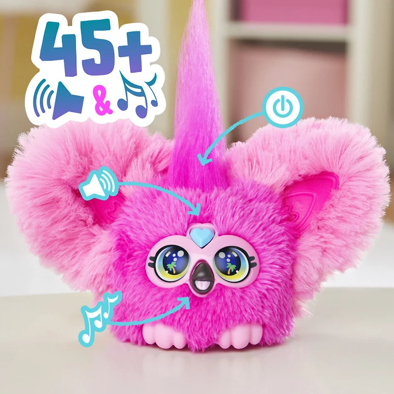 Furby Furblets Flo-Flo mini flamant rose en peluche