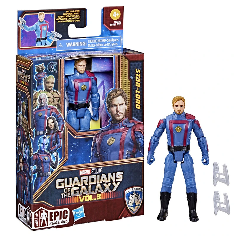 Marvel Studios Gardiens de la galaxie Vol. 3, figurine articulée Star-Lord, Epic Hero Series