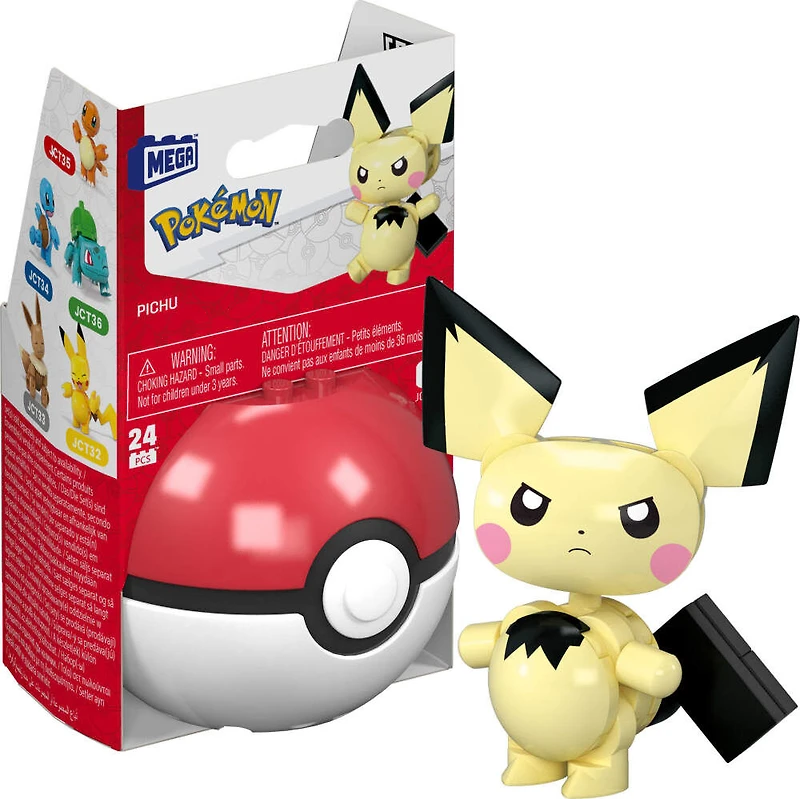 MEGA Pokémon Pichu Building Toy Kits with Action Figure