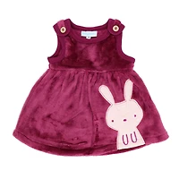 Baby Mode Ensemble 3 pièces en sherpa : Lapin rose