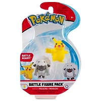 Pokémon - Battle Figure 2-Pack - Female Pikachu & Wooloo