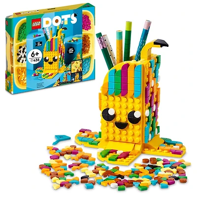 LEGO DOTS Cute Banana Pen Holder 41948 DIY Craft Decoration Kit (438 Pieces)