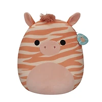 Squishmallows 35,5 cm - Josue le zèbre pêche