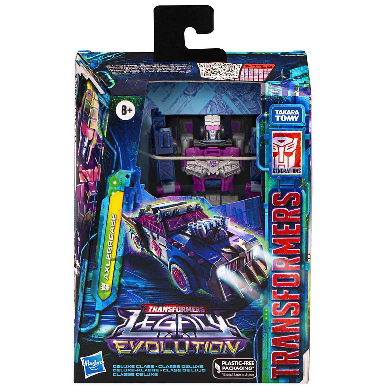Transformers Generations Legacy Evolution, figurine Axlegrease classe Deluxe de 14 cm