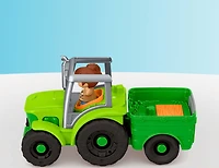 Fisher-Price Little People Tracteur à pousser, multilingue