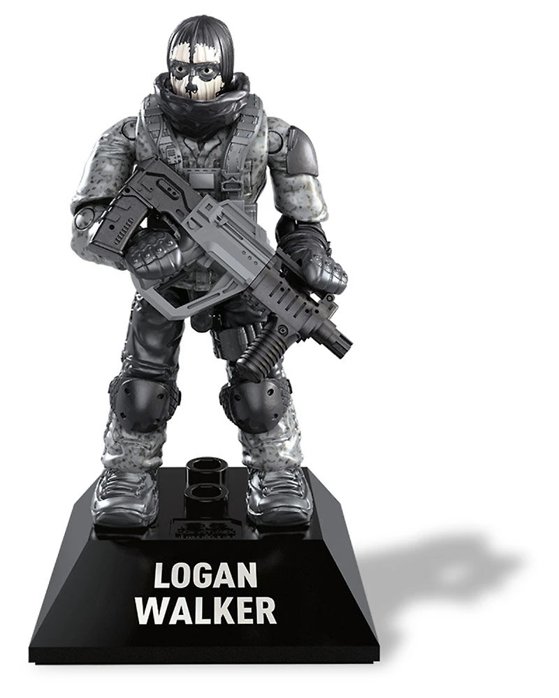 Mega Construx - Micro-Figurine Articulée Du Personnage Sergent Logan Walker De "Call Of Duty" À Construire De Collection