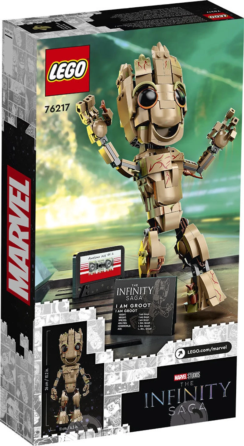 LEGO Marvel I am Groot 76217 Building Kit (476 Pieces)
