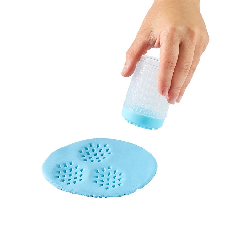 Wonder Factory Never Dry Dough & Sand Starter Set- Light Blue Dough + Orange Sand