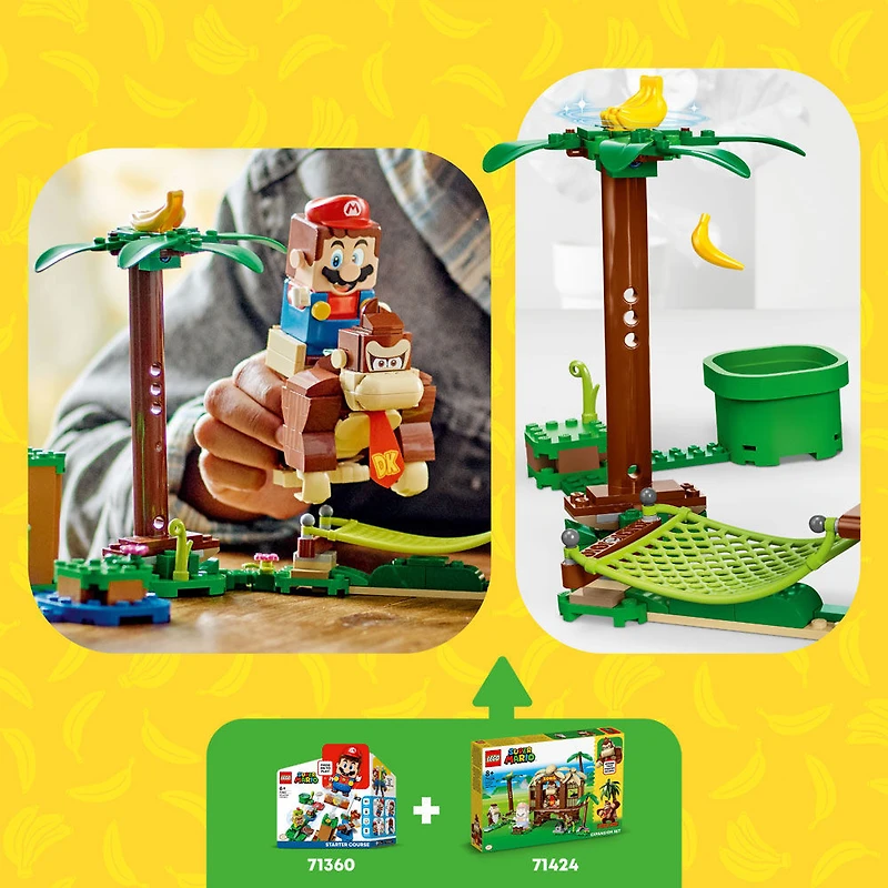 LEGO Super Mario Donkey Kong's Tree House Expansion Set 71424 Building Toy Set (555 Pieces)