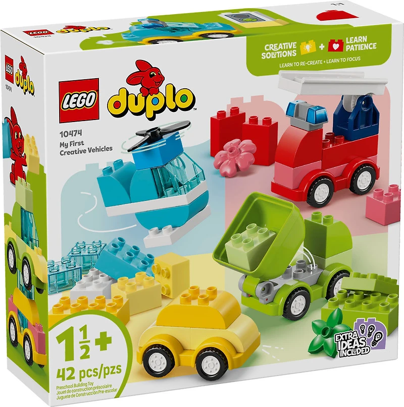 LEGO DUPLO My First Creative Vehicles Building Toy for Toddlers, Boys & Girls, Ages 1.5+ - 10474