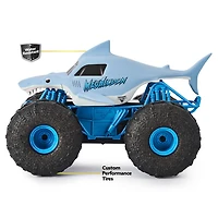 Monster Jam, Monster truck Megalodon STORM tout-terrain officiel radiocommandé, échelle 1:15