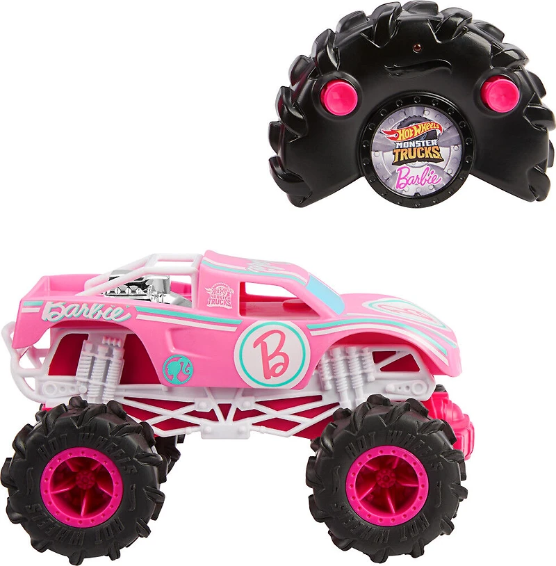 Hot Wheels Monster Trucks Téléguidé Échelle1:24 Camion Barbie