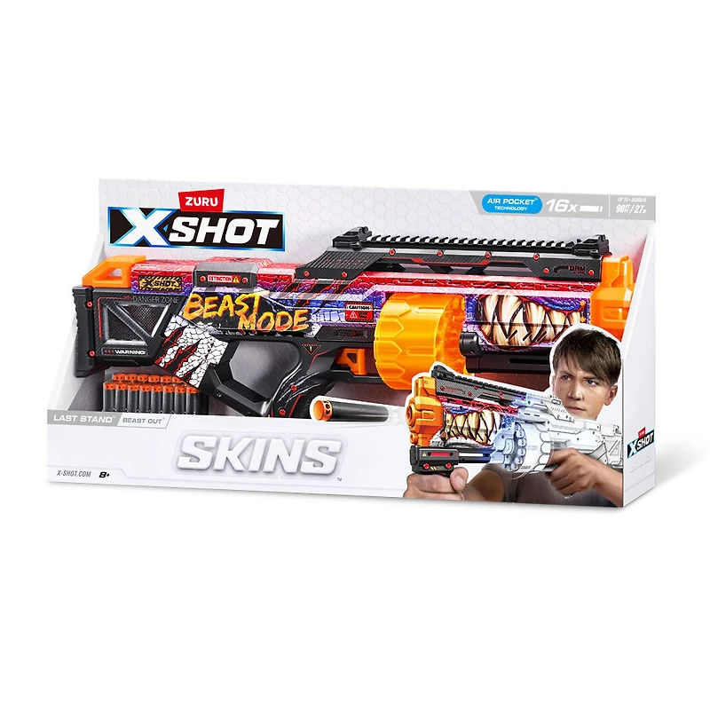 Pistolet à fléchettes XSHOT Skins Last Stand (16 fléchettes) par ZURU