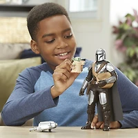 Star Wars Galactic Action The Mandalorian &,Grogu, figurines électroniques interactives de 30 cm
