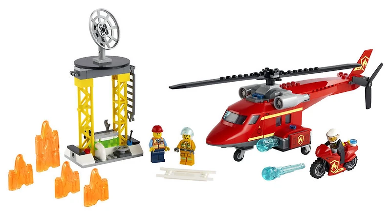 LEGO City Fire Fire Rescue Helicopter 60281 (212 pieces)