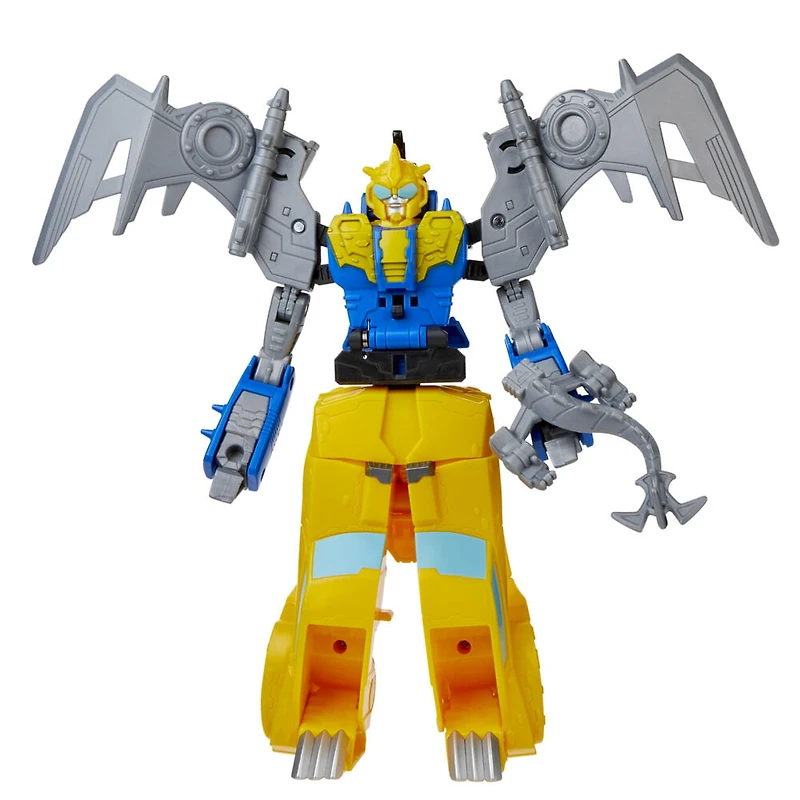 Transformers Bumblebee Cyberverse Adventures Dinobots Unite Toys Dino Combiners Bumbleswoop 2-Pack Action Figures, Ages 6 and Up, 4.5-inch