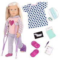 Martha, Our Generation, Poupée hospitalisée articulée de 18 po