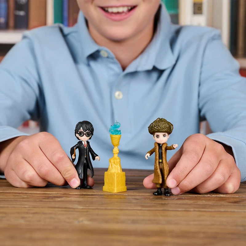 Wizarding World Harry Potter, Magical Minis Triwizard Champions Gift Set with 4 Figures and Goblet of Fire Accessory