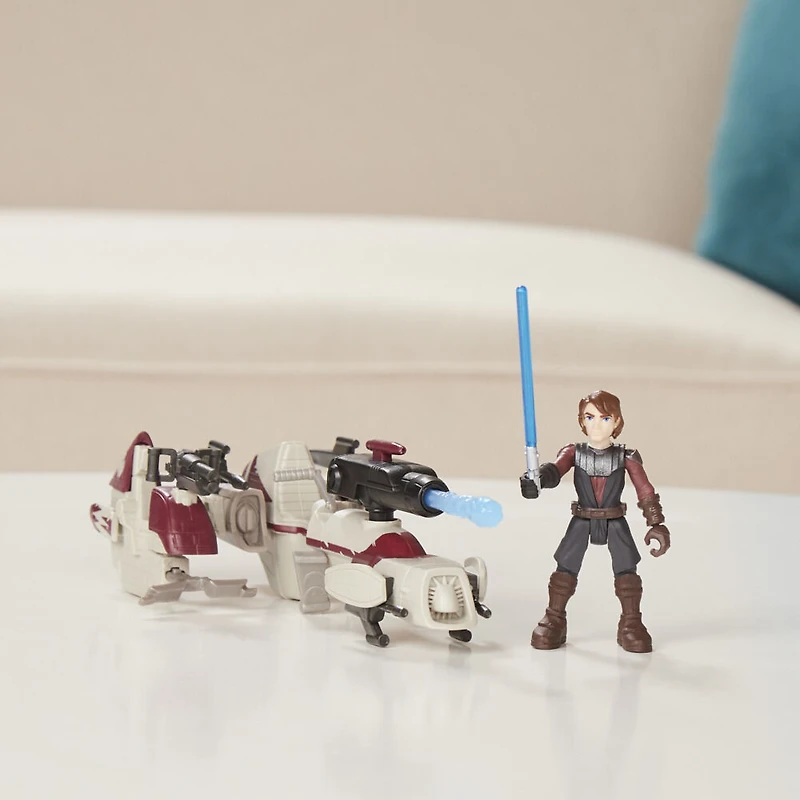 Star Wars Mission Fleet Expedition Class, Anakin Skywalker, Attaque en speeder BARC, figurine avec véhicule