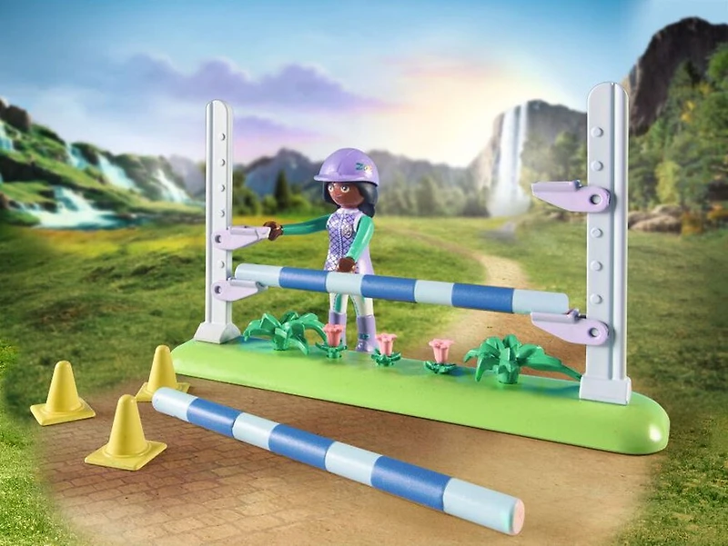 Playmobil - Zoe et Blaze avec parcours d'obstacles