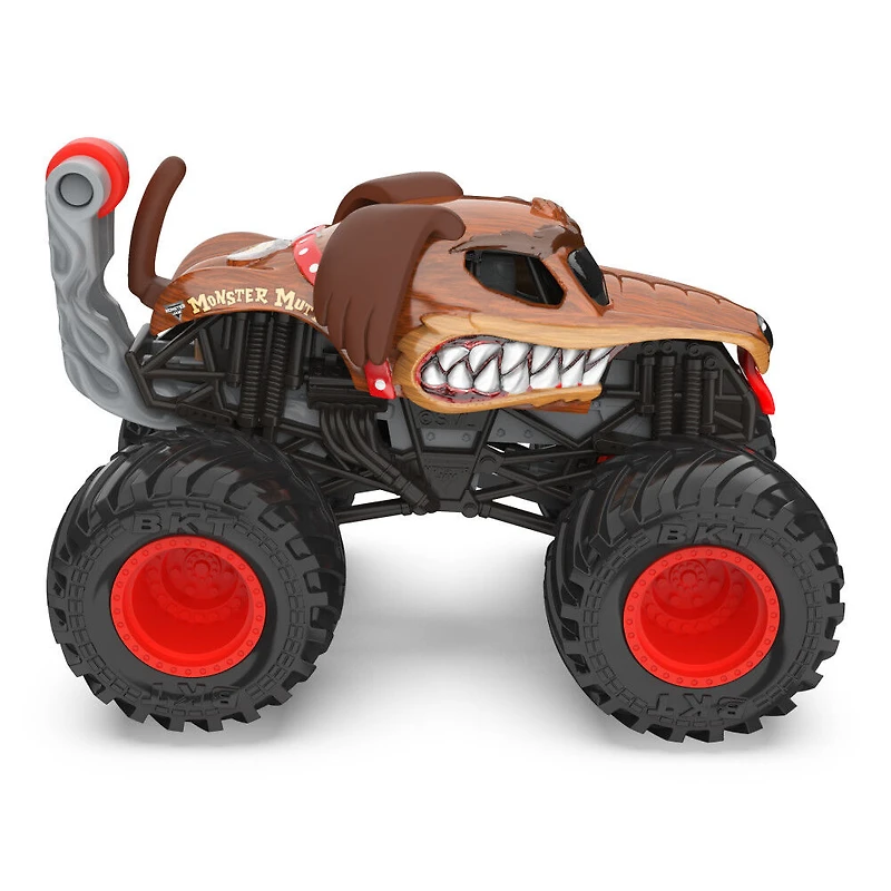 Monster Jam, Monster truck Monster Mutt officiel, véhicule en métal moulé, série Ruff Crowd