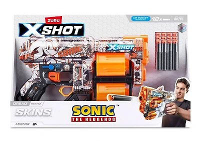 XSHOT Skins Dread Blaster - Retro Skin (12 Darts) by ZURU