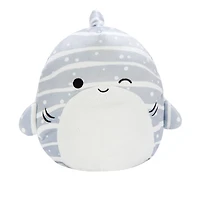 Squishmallow 12" - Sachie le Requin-Baleine Gris Rayé