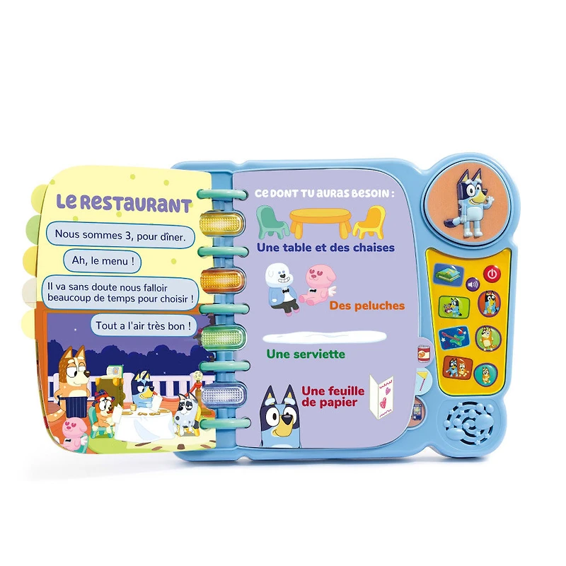 VTech Bluey Bluey's Book of Games - French Edition